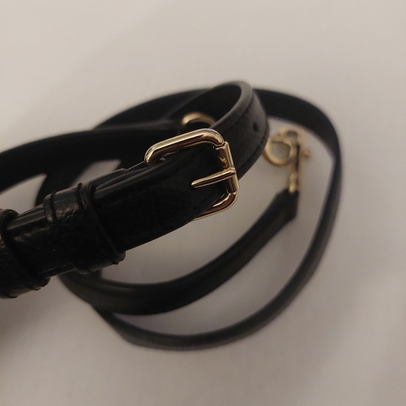 COACH Black Leather And GOLD Replacement Strap - Picture 4 of 7